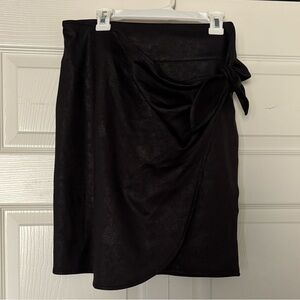 Grace & Lace Black Asymmetrical Bow Skirt